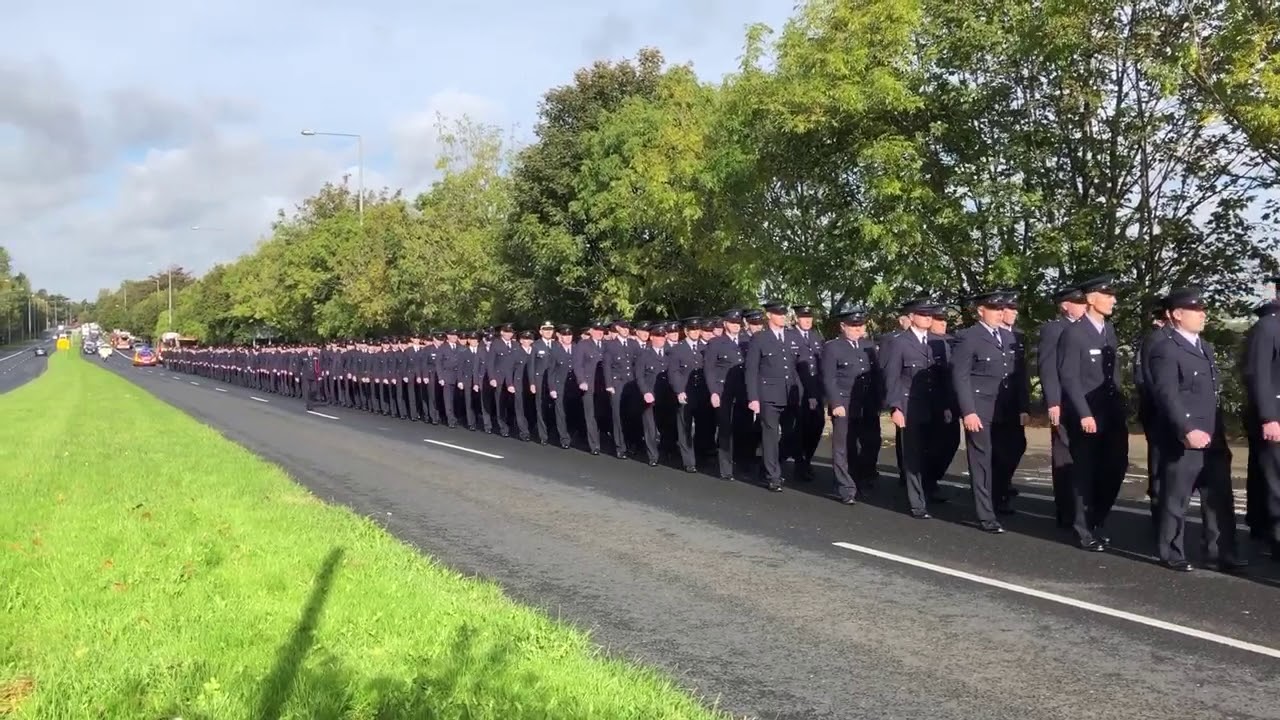 Full Dublin Fire Brigade ceremonial honours for the late Adrian O'Grady