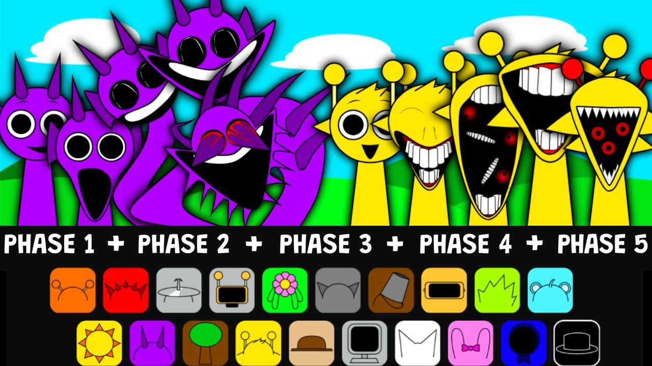 Sprunki Phase 1 + Phase 2 + Phase 3 + Phase 4 + Phase 5 | DAYLIGHT Version