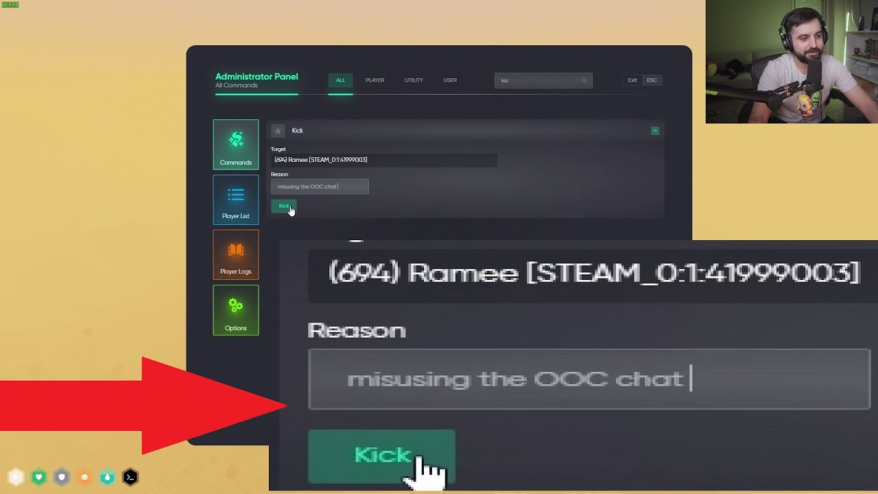 Ssaab Kicks Ramee from the Server for 
