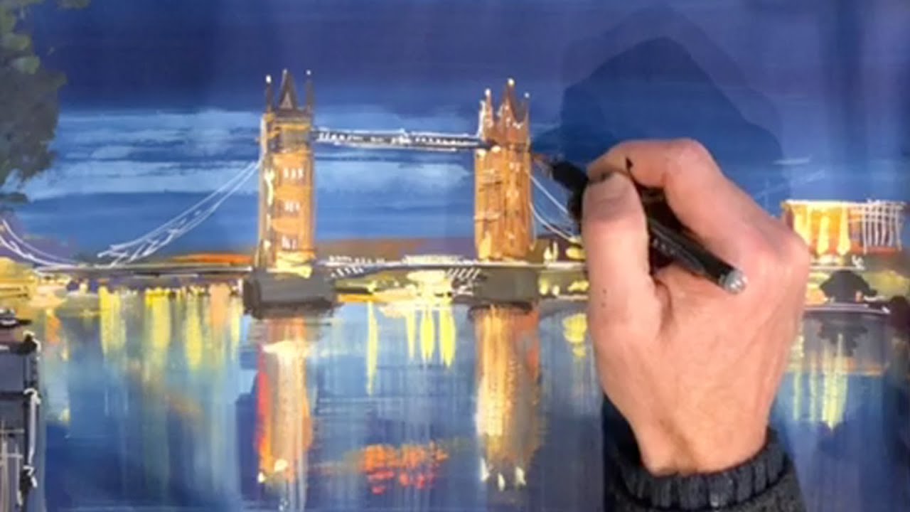 Paint Glowing City Lights at Night - Paul Kenton