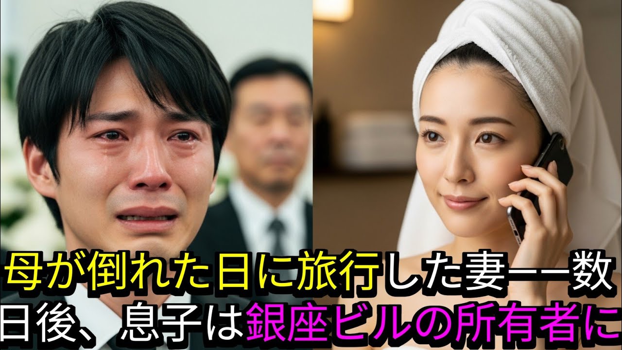 母が倒れた日に温泉旅行へ行った妻…数日後、銀座のビル“所有者”になった息子の逆転劇｜#奇跡の人生ドラマ｜オーディオブック｜