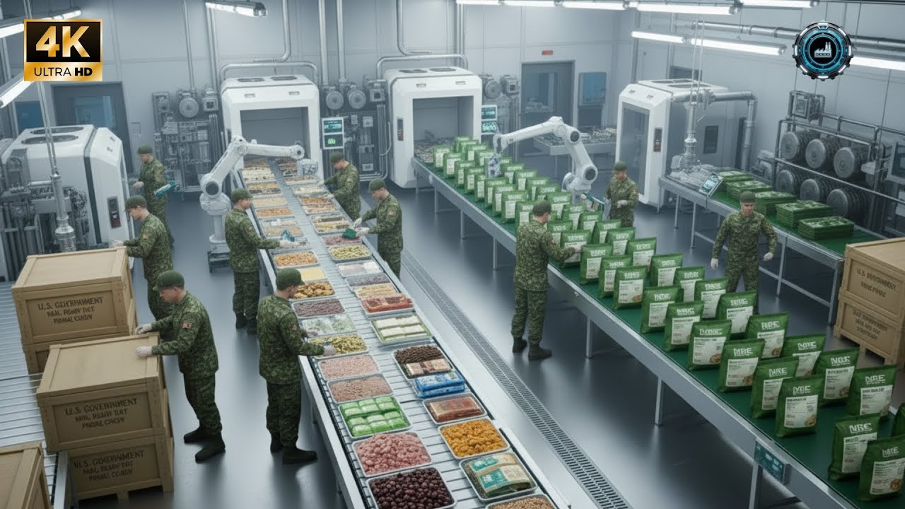 Inside a Modern MRE Factory: From Raw Ingredients to Ready Meals (FULL PROCESS)