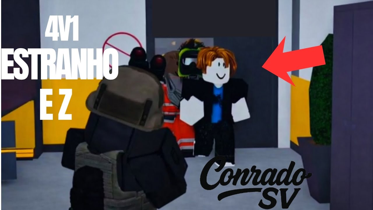 4v1 ESTRANHO E FÁCIL NO BANCO DO EMERGENCY EMDEN (Roblox)