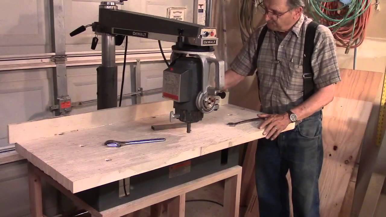 DeWalt 790 Radial Arm Saw: Table Install