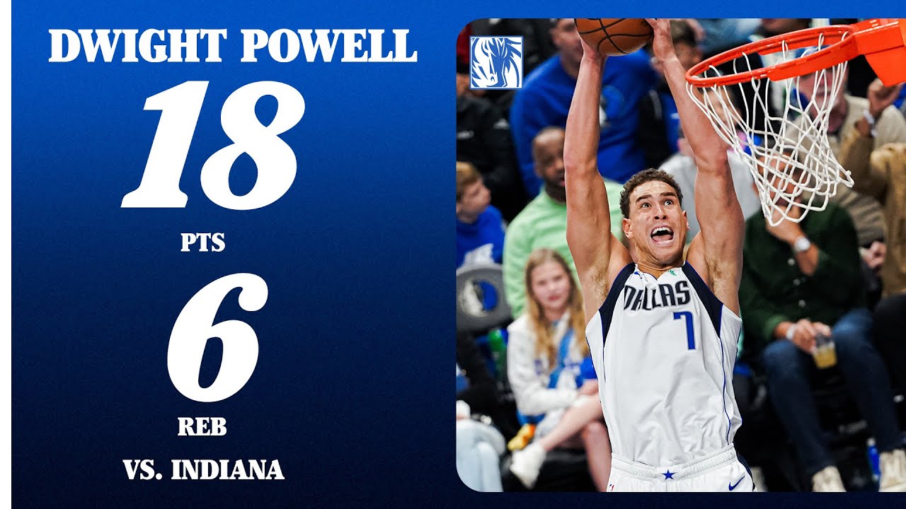 Dwight Powell (18 PTS 6 REB) vs. Indiana | October 29, 2025