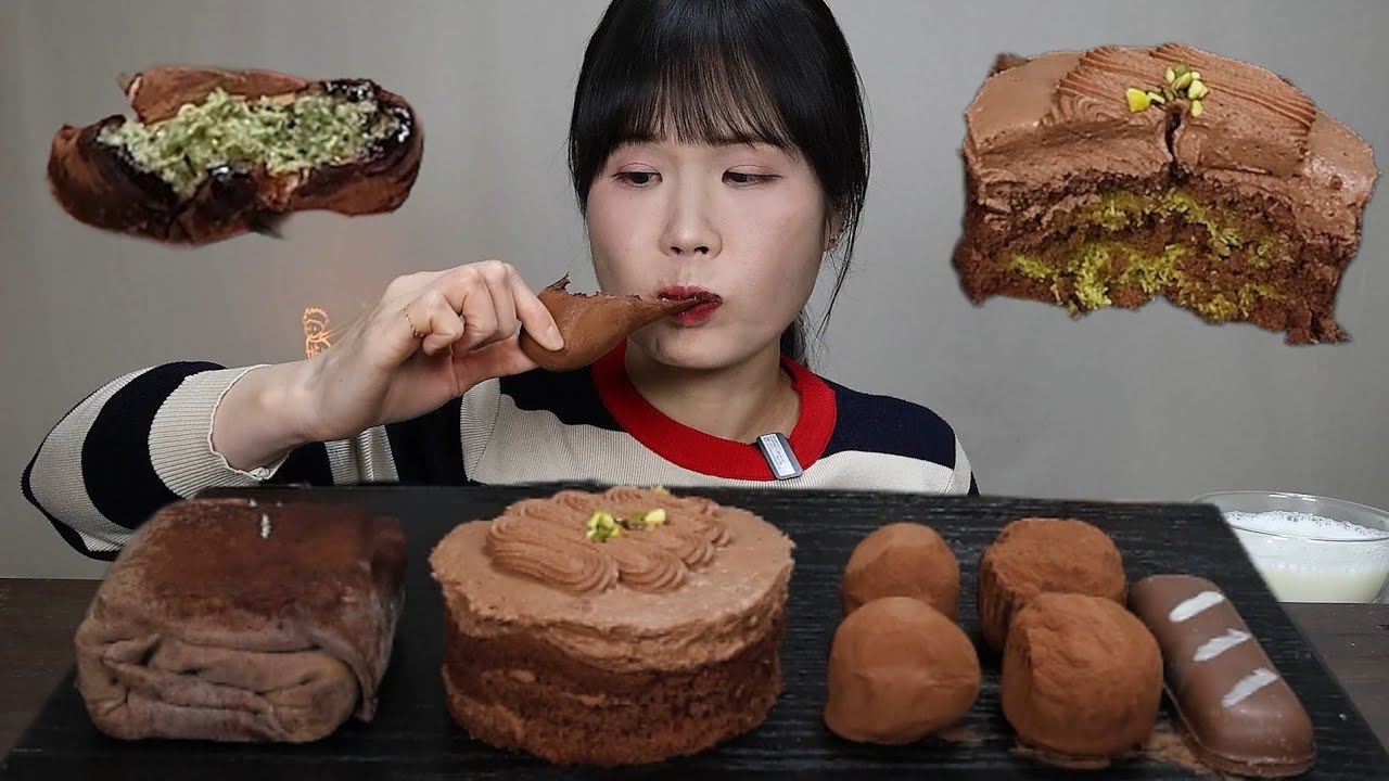Дубайское печенье, торт, шоколад, десерт, мукбанг,