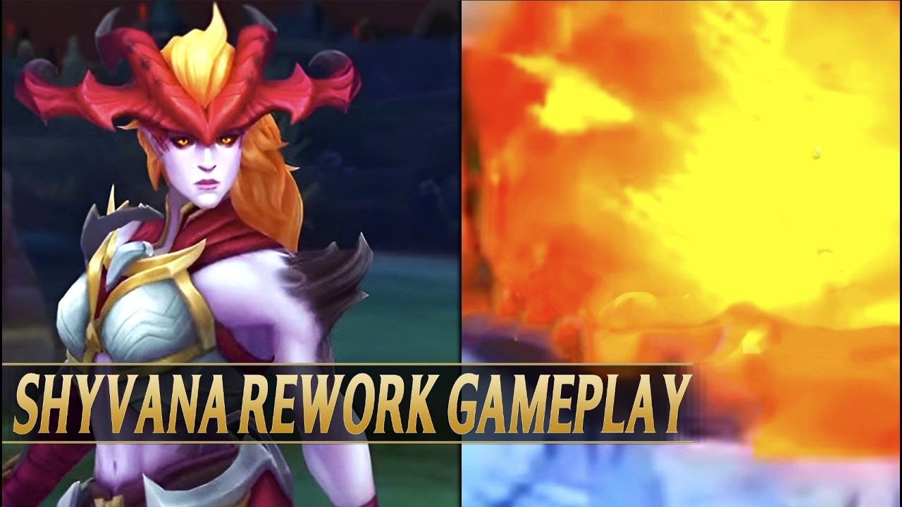 NEW SHYVANA REWORK GAMEPLAY & ABILITIES - League of Legends
