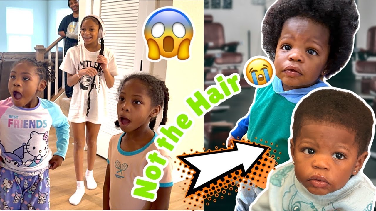 Ziggy's FIRST Haircut 🥹✂️ (The Girls' Reaction was EVERYTHING!)