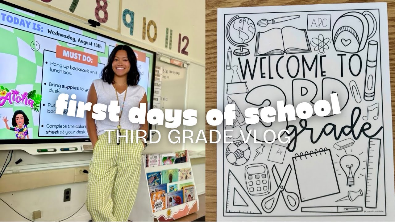 FIRST DAY OF SCHOOL | third grade teacher!! 📌📚✏️