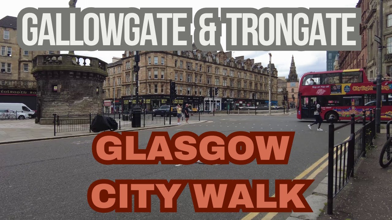 Walk Around Glasgow Gallowgate & Trongate | City Streets Tour | No Commentary