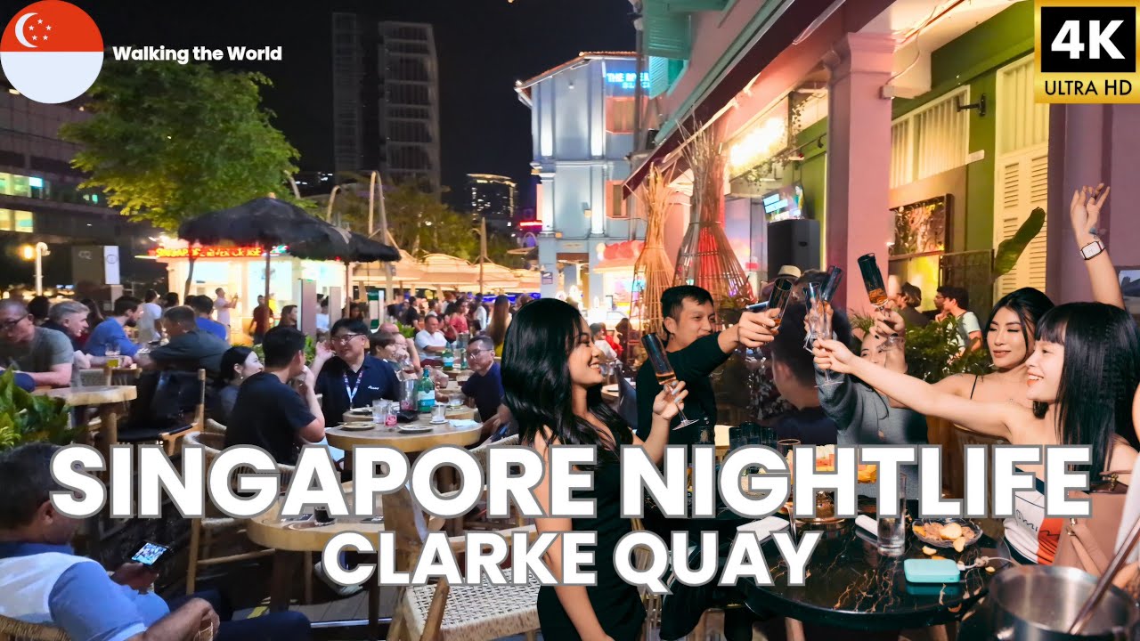 What Singapore Nightlife Looks Like at Clarke Quay on a Saturday | 2025 Walking Tour [4K]