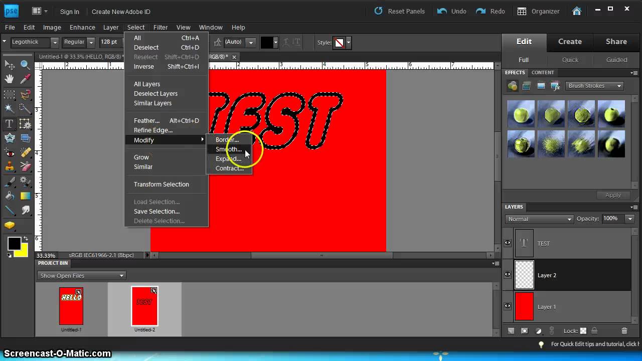 How to create a lego font with Photoshop Elements 9