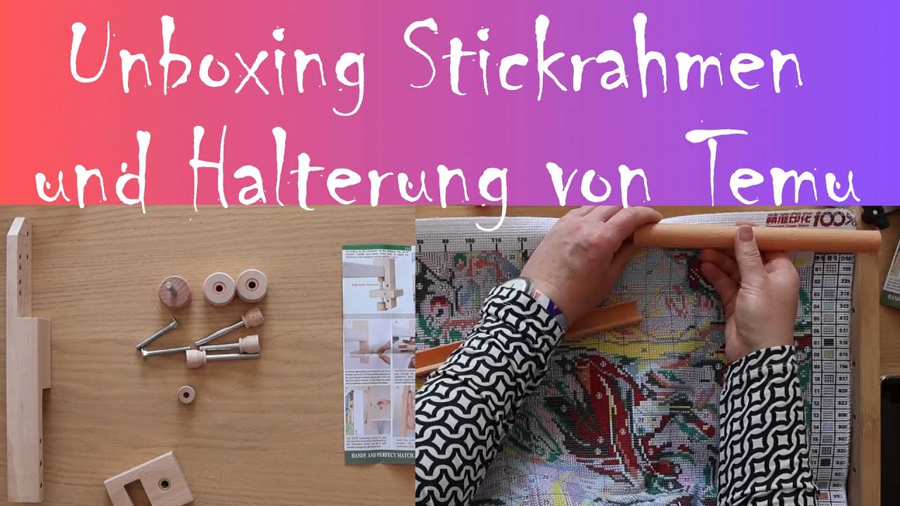 Unboxing Rollrahmen und Halterung Temu