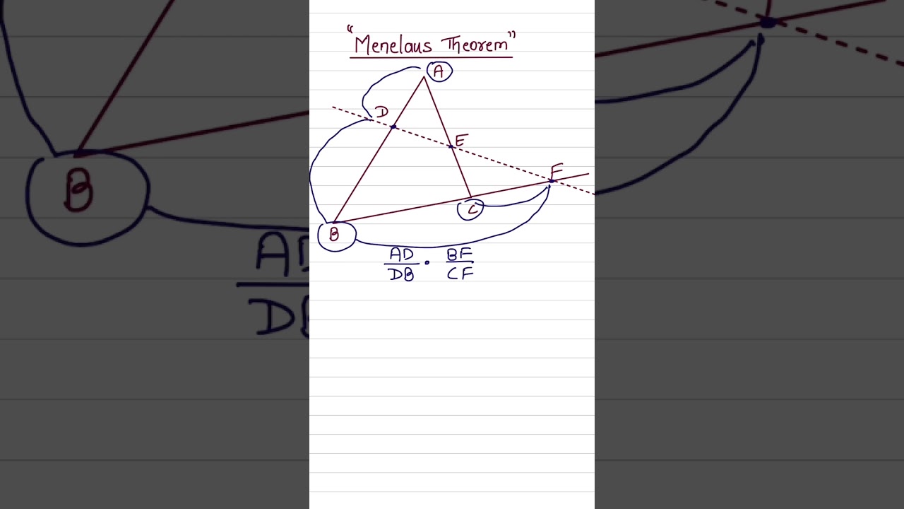 #Menelaus theorem #geometry #class10 #mathematics #maths #mathtricks #similartriangles #theorems
