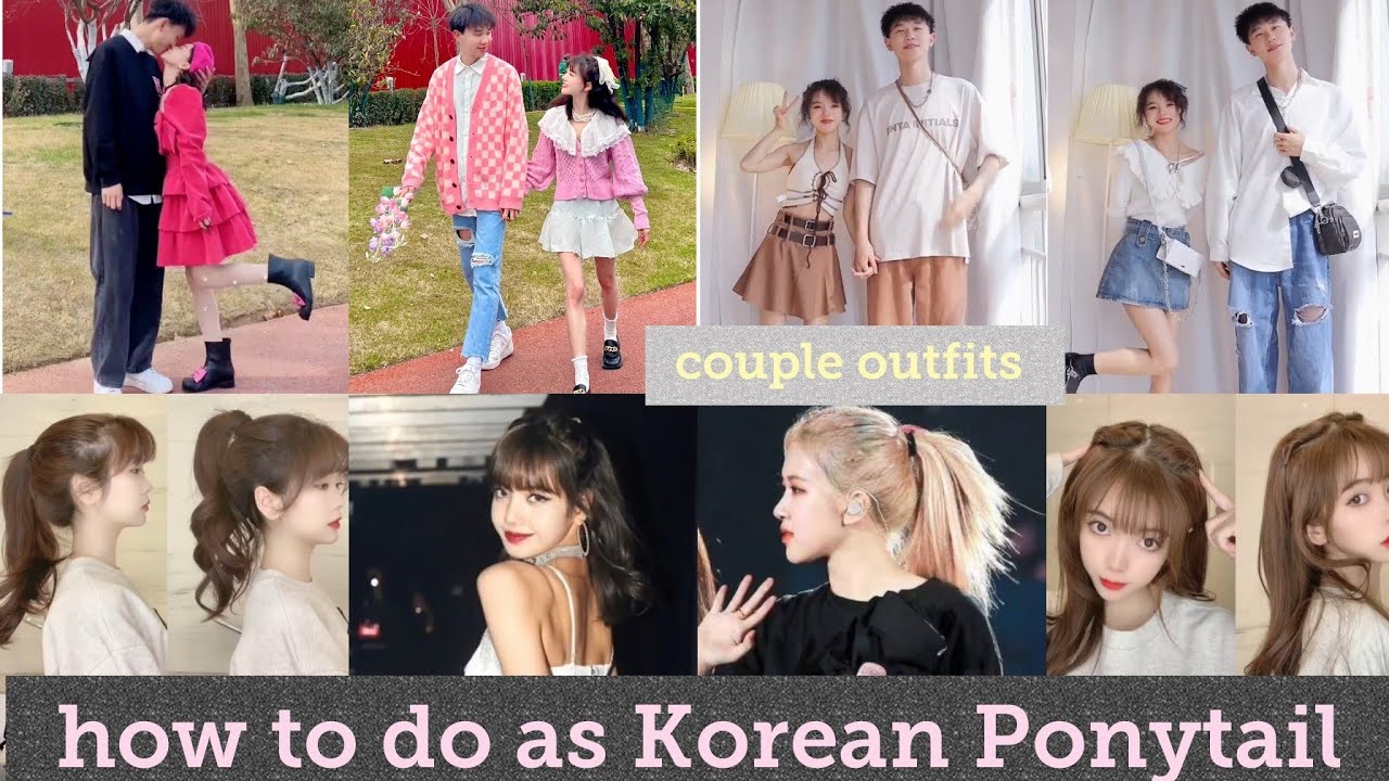 Quick & Easy Hairstyle for Korean Style🔮Couple outfits look so Sweet