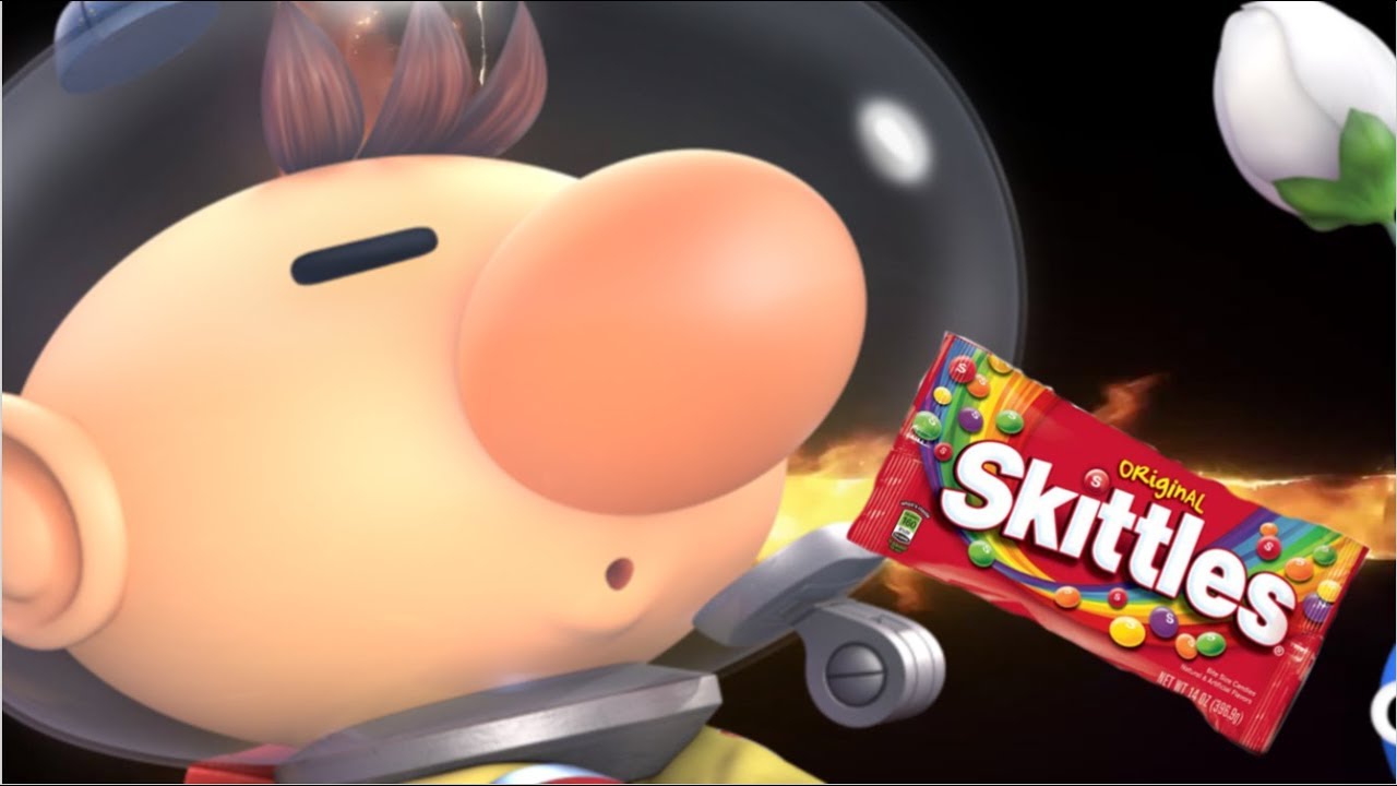 Olimar want's some skittles.