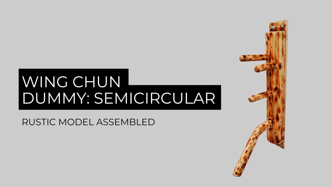 Wing Chun Wooden Dummy: Semicircular | Rustic Model