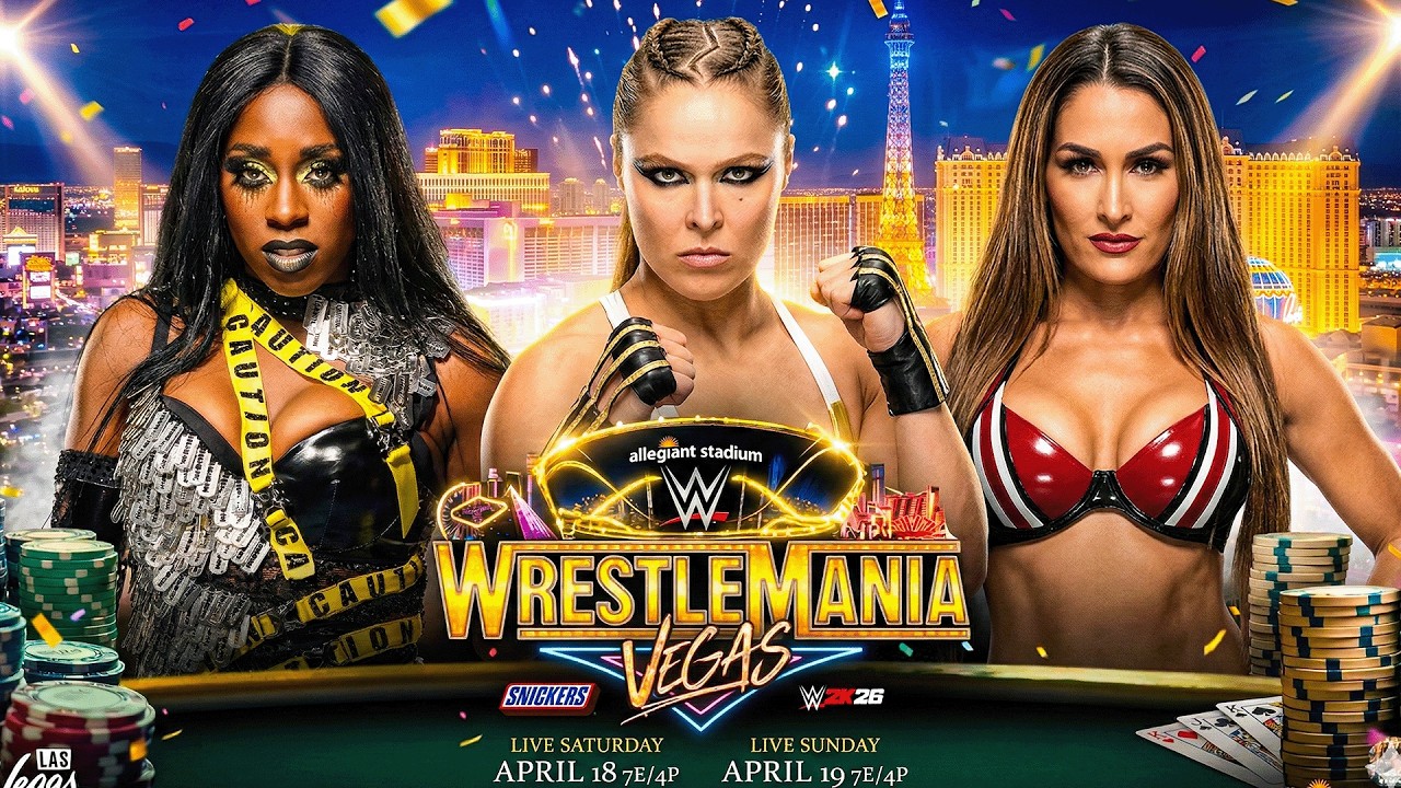 FULL MATCH: Ronda Rousey vs. Naomi vs. Naomi | Triple Threat Match WrestleMania 42 | WWE2K26
