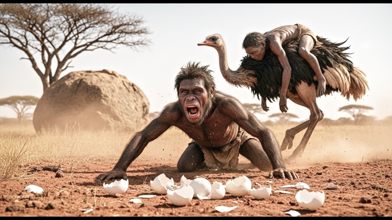 Life Million Years Ago | Giant Ostrich and the Hunt of Homo Habilis