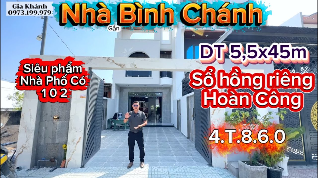 Nhà phố siêu xinh 5,5x47m 1 trệt 1 lầu 4PN 4WC có sân vườn có hồ cá koi hòn non bộ . KDC Đông 4tỉ860