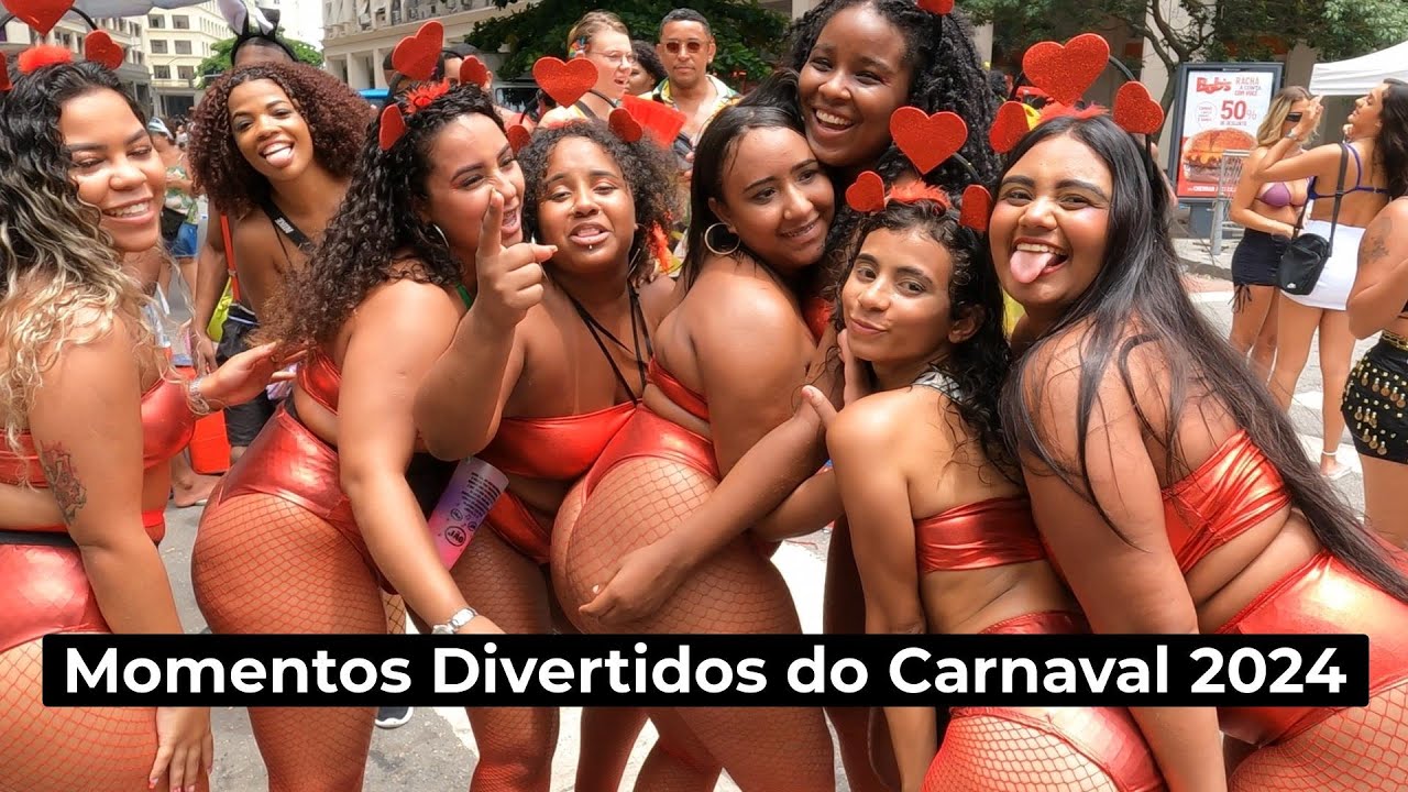 🇧🇷 As Melhores Dancinhas, Cenas e Frases Divertidas do Carnaval do Rio 2024 | Parte 1