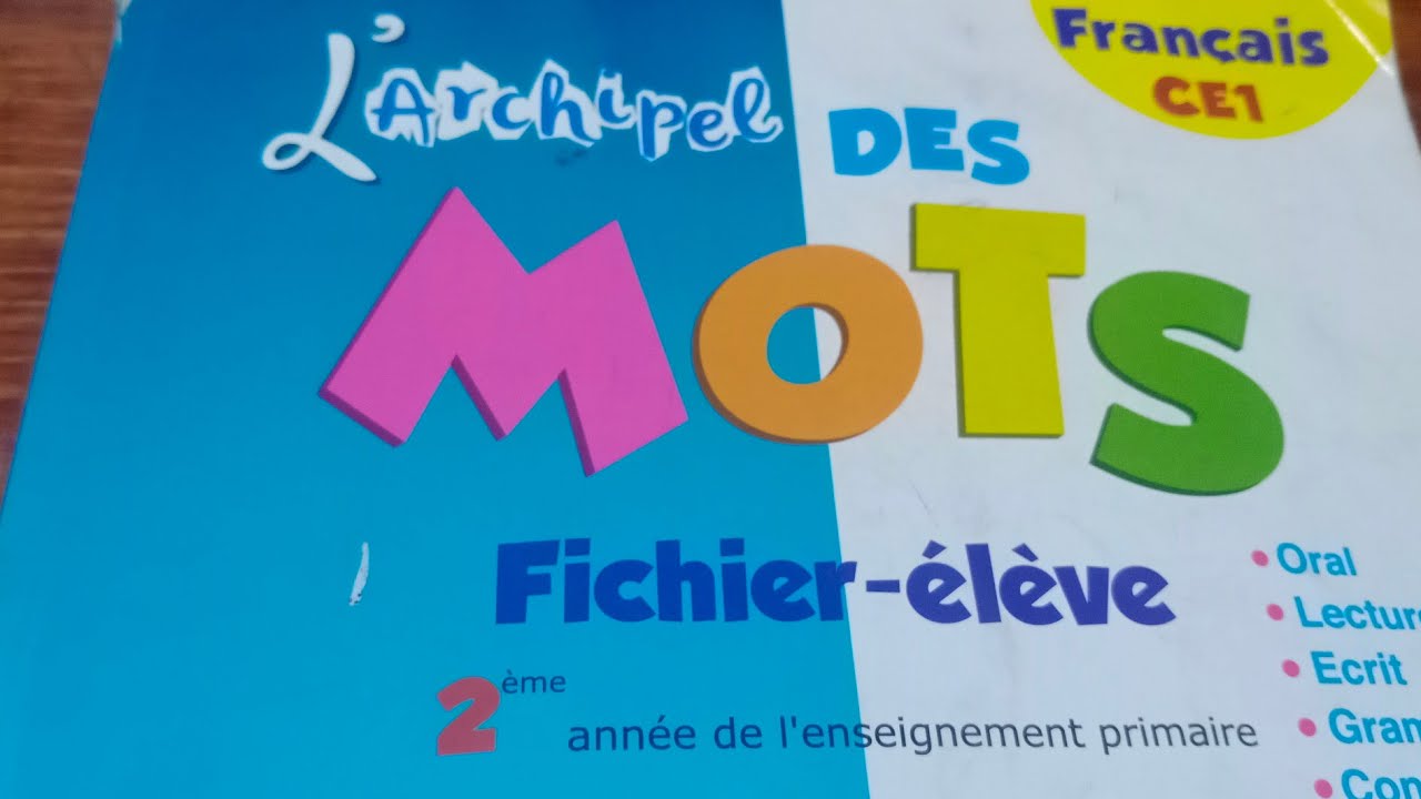 PG 109 CE1 l'archipel des mots fichier élève