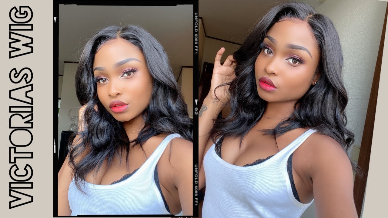 EASY LOOSE CURLS ON A 16 INCH GLUELESS LACE FRONT WIG | VICTORIAS WIG
