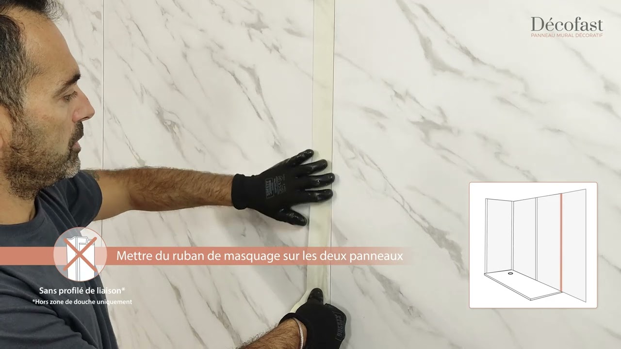 Comment installer les panneaux muraux décoratifs Décofast en pose collée ?