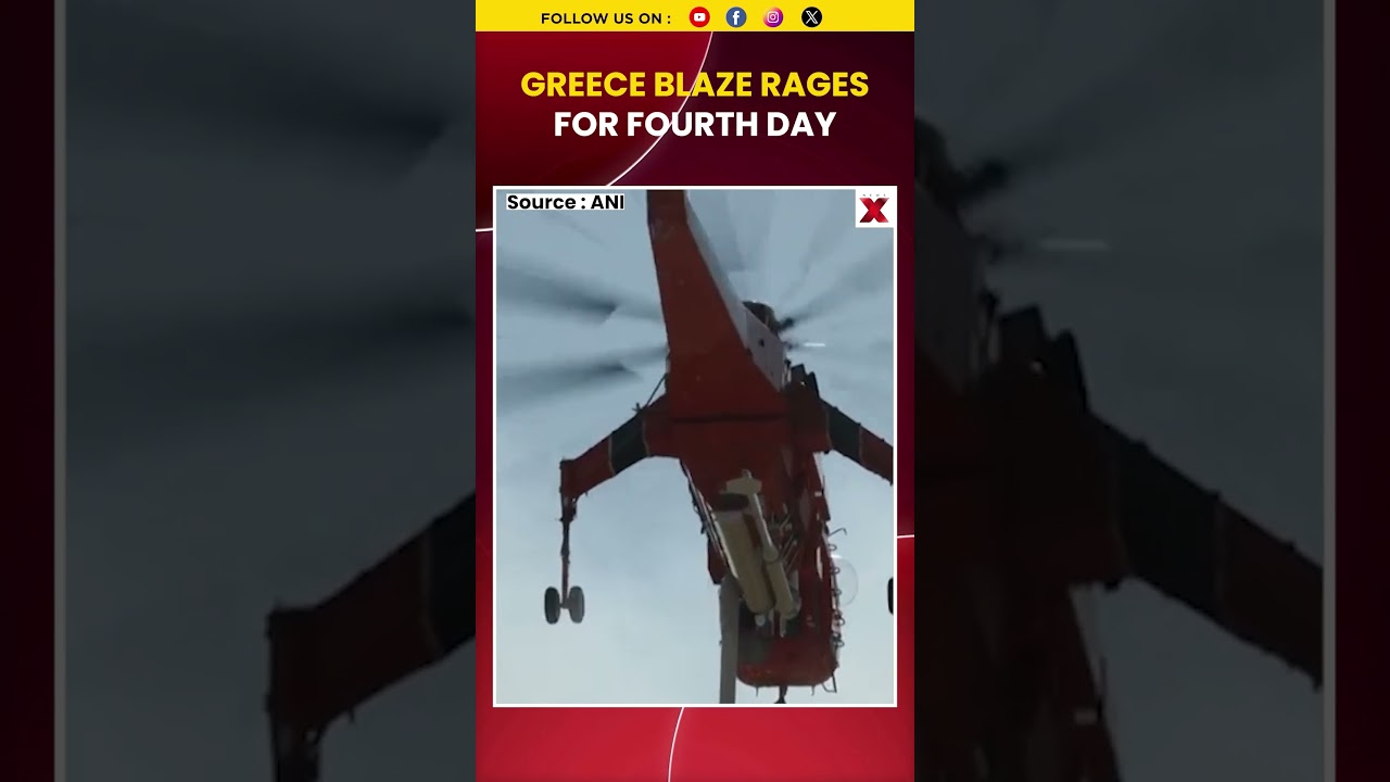 #watch Greece Wildfire Near Athens: Water Bombers Intensify Fight Against Massive Blaze
