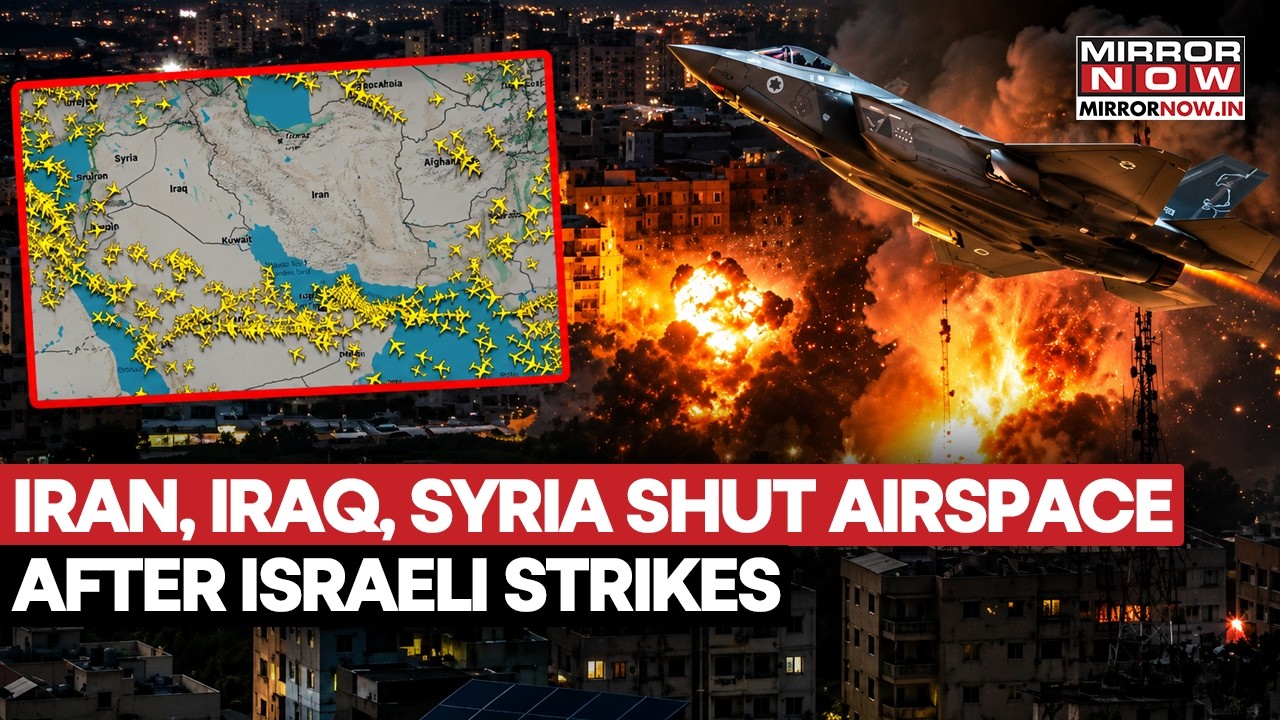 Iran, Iraq, Syria Shut Airspace After Tehran Launches Massive Drone Strikes On Israel | Watch
