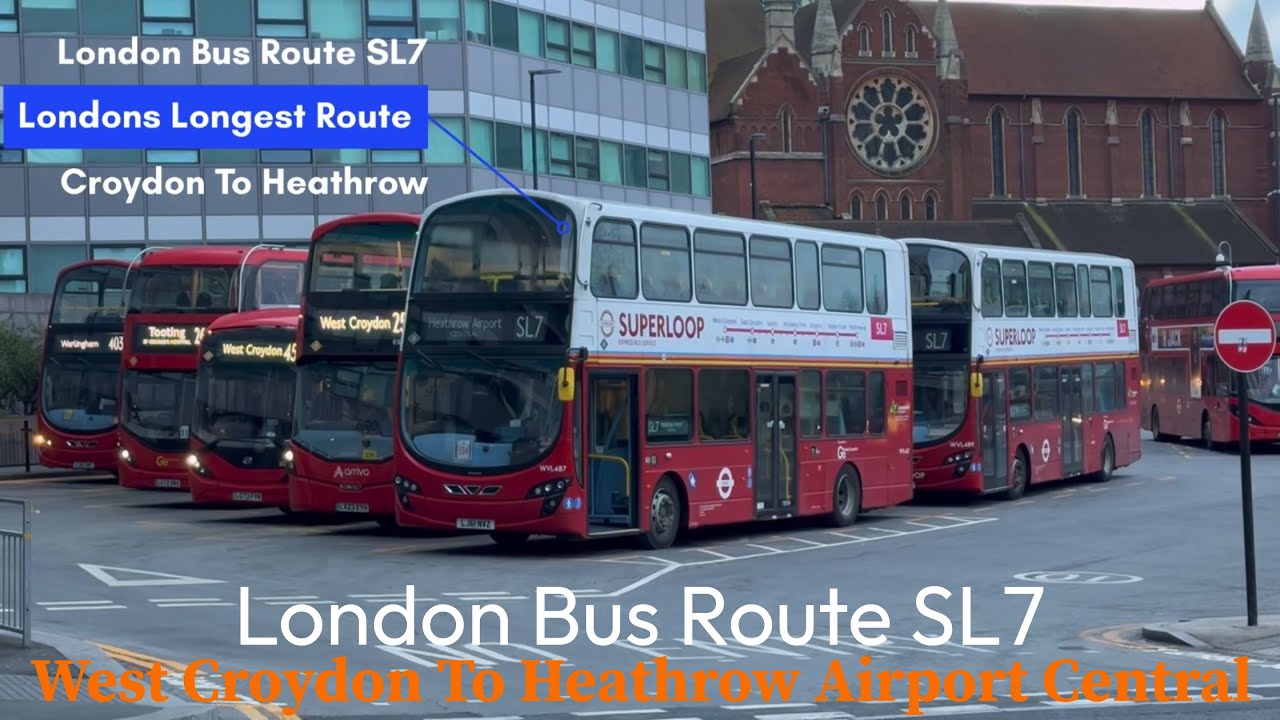Full Journey On London’s Longest Bus Route: SL7 | West Croydon To Heathrow Airport Central