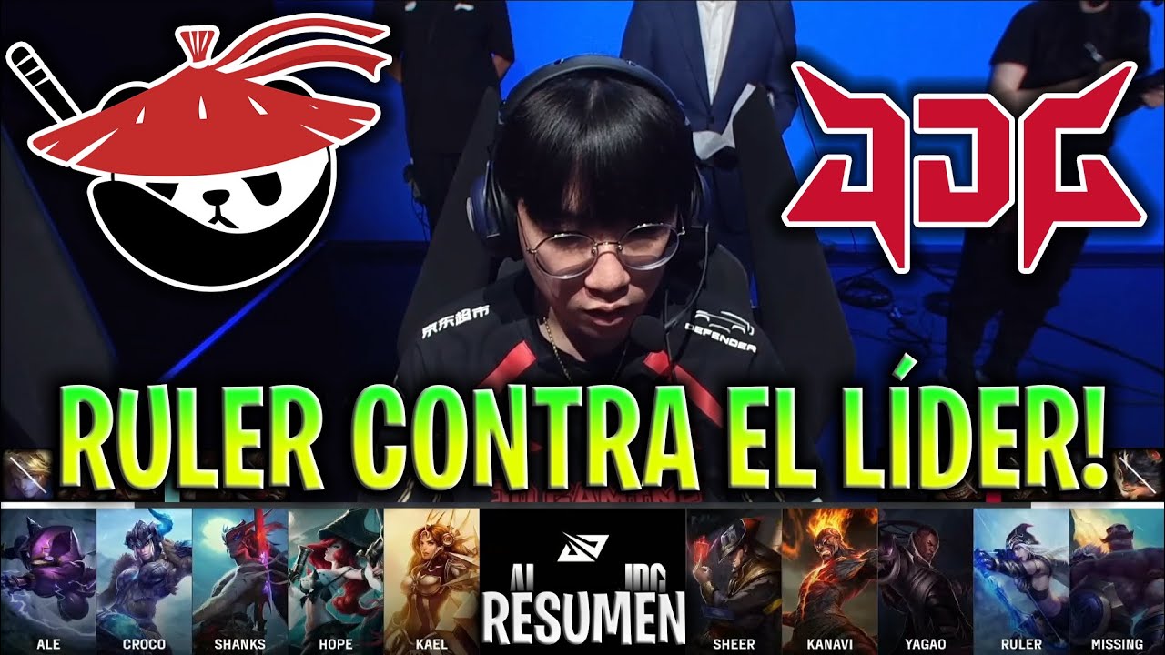 RULER SE ENFRENTA AL LÍDER DEL GRUPO! | AL vs JDG Resumen Completo LPL Summer 2024 W2D7