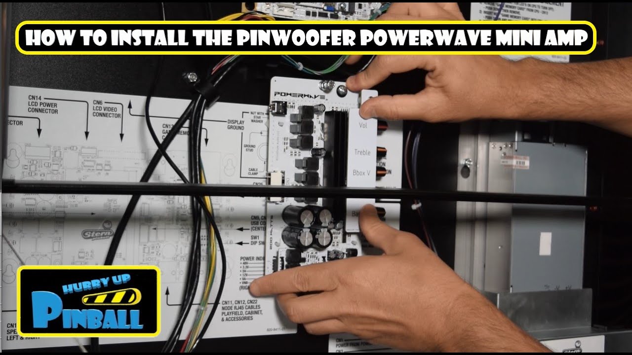 HurryUpPinball - How to Install the PinWoofer Spike Powerwave Mini Amp