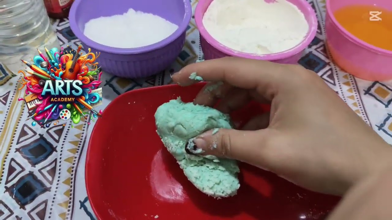صنع صلصال صحي في المنزل😍🥰
