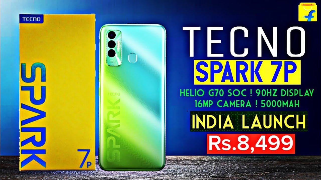 TECNO Spark 7P || Launched || Hindi⚡90Hz Display ! Helio G70 SoC ! 5000mAh Battery⚡Feature ! Price
