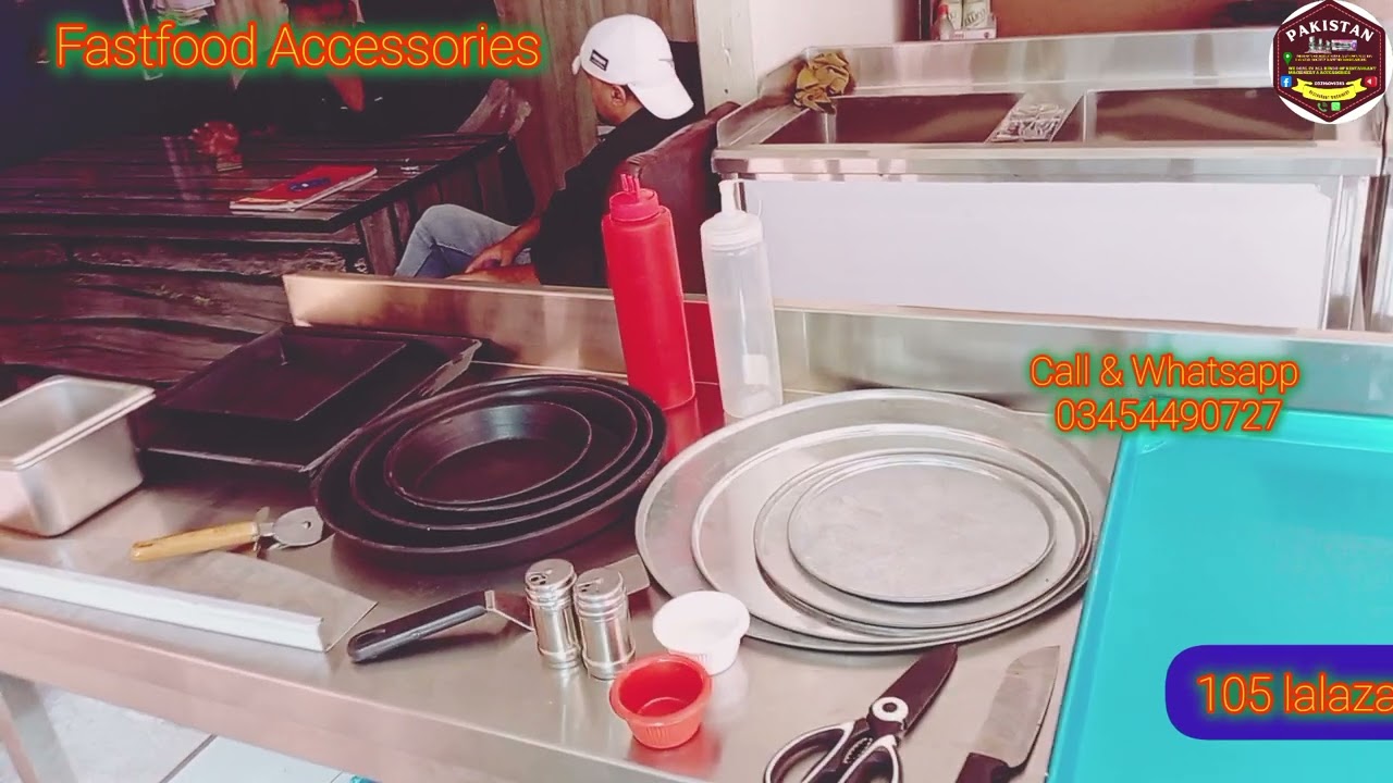 Fastfood Accessories Price | Delivery bag,Pizza Pan,Source Dip,fryer,pizza box,fastfood setup price 