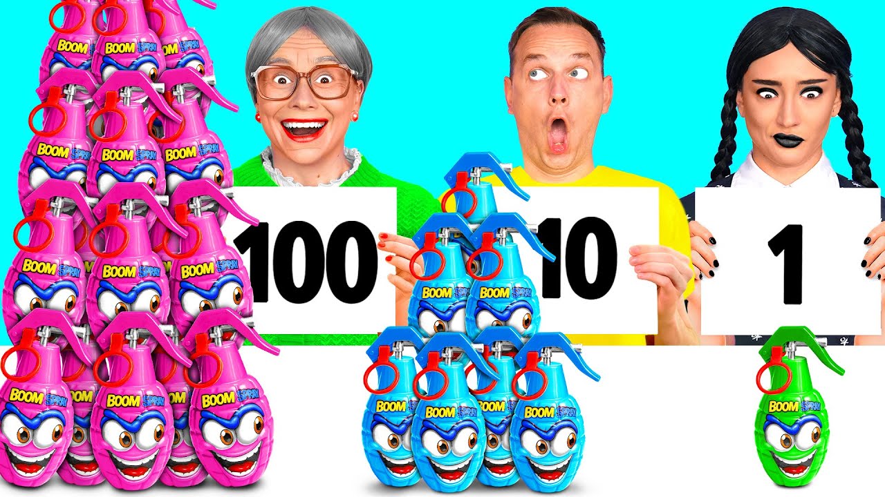 100 Schichten Nahrung Challenge | Fantastische Küchenschlacht von Fun Fun Challenge