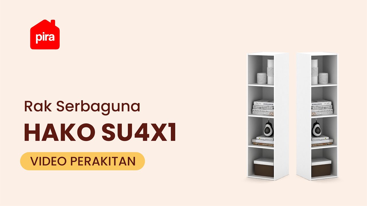 Tutorial Perakitan Pira Metropolis - Hako SU 4X1 Rak 4 Susun / Rak Susun Serbaguna / Rak Buku