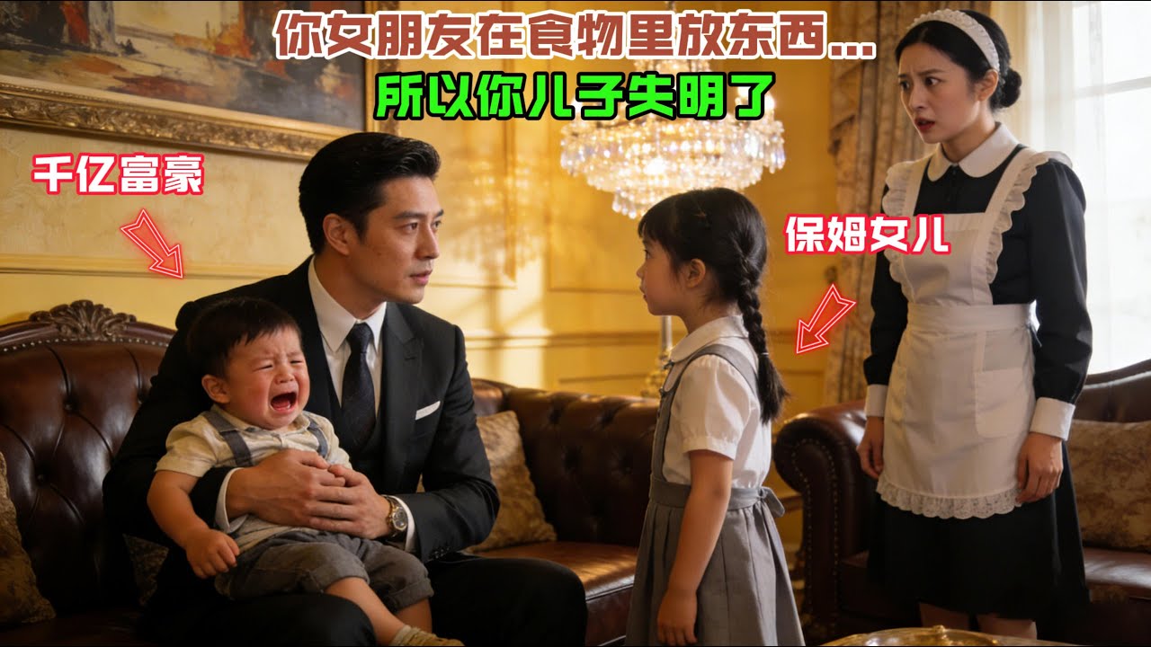 “你兒子看不見，是因爲你女朋友在食物裡放了東西…”保姆女兒對千億富豪説，富豪愣後做了個驚人的決定！#感人故事 #感人壹幕 #故事分享