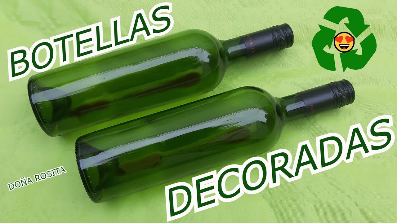 😍 Mira!!!!! que bellos adornos podemos hacer con botellas de vidrio , te va a encantar