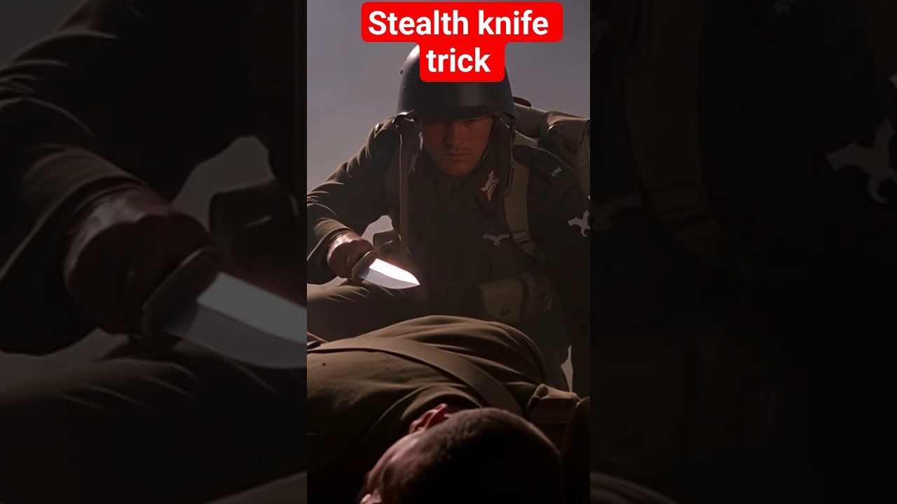 stealth knife trick during World war 2