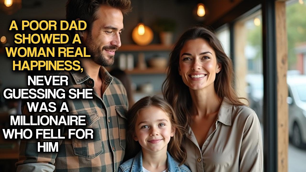 A Poor Dad Showed A Woman Real Happiness, Never Guessing She Was A Millionaire Who Fell For Him