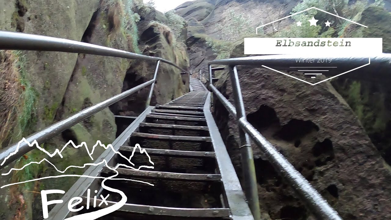 Elbsandstein mit Boofen Winter 2019 Teil 2 (Schrammsteingrat, Heilige Stiege, Carolafelsen)