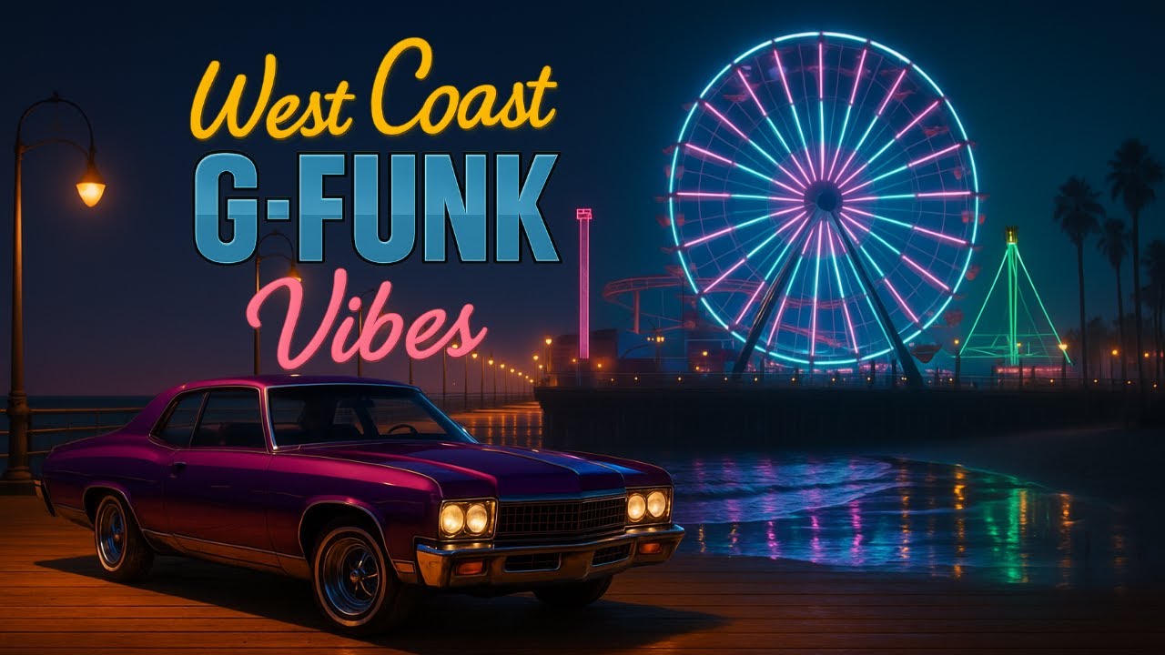 West Coast G Funk Vibes 🌙 Midnight Cruise by the Pier