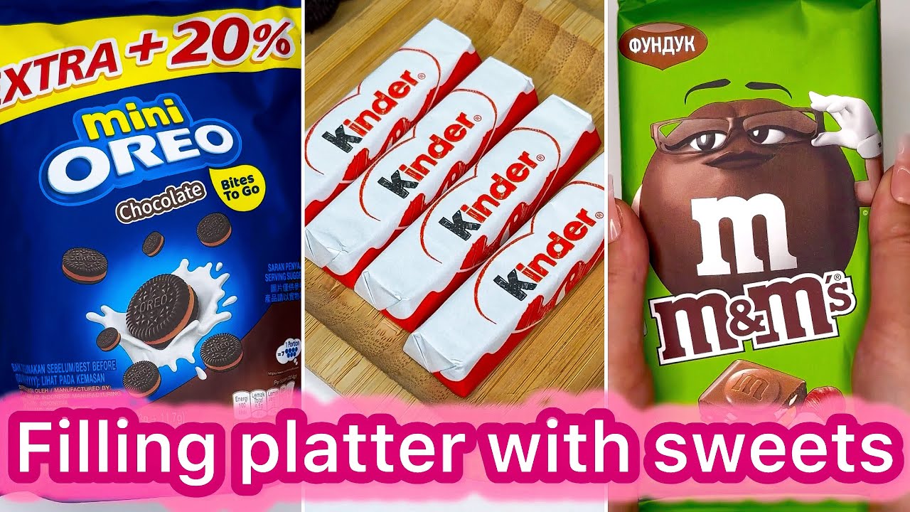 Filling platter with sweets 🍭 ASMR