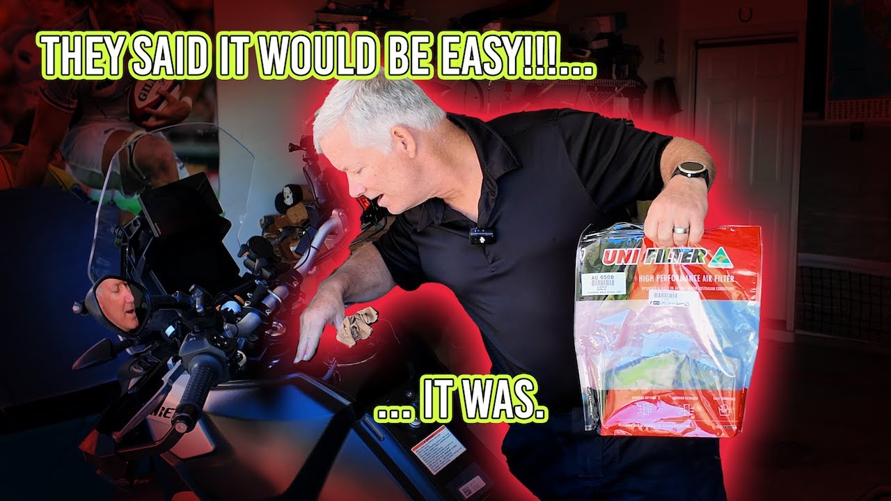 Changing the Air Filter - Aprilia Tuareg