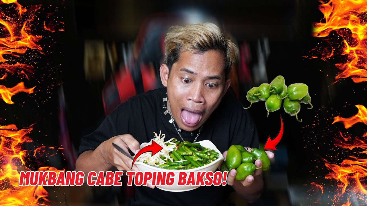 HAMPIR KEPEDESAN MAKAN BAKSO PAKE CABE IJO SETENGAH KILO + CABE GENDOT!!!
