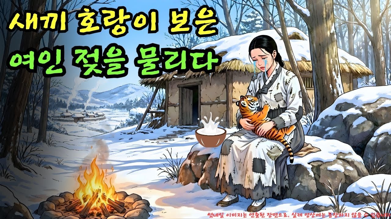 👉 “내 젖을 먹거라!” 마을에서 쫓겨난 여인, 죽은 아들 대신 ‘새끼 호랑이’에게 젖을 물렸다… 10년 뒤 돌아온 호랑이의 충격적인 보은| 야담 |옛날이야기 |민담 |전설 |설화