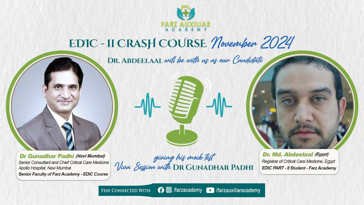 EDIC Part II Crash Course - November 2024 | Mock Live Viva Test | Ft. Dr Md. Abdeelaal