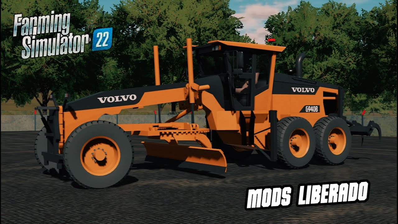 LIBERADO-VOLVO G940B Motor Grader para PC Farming Simulator 22